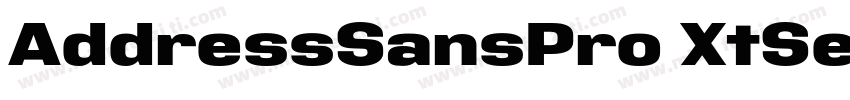AddressSansPro XtSemiBold字体转换
